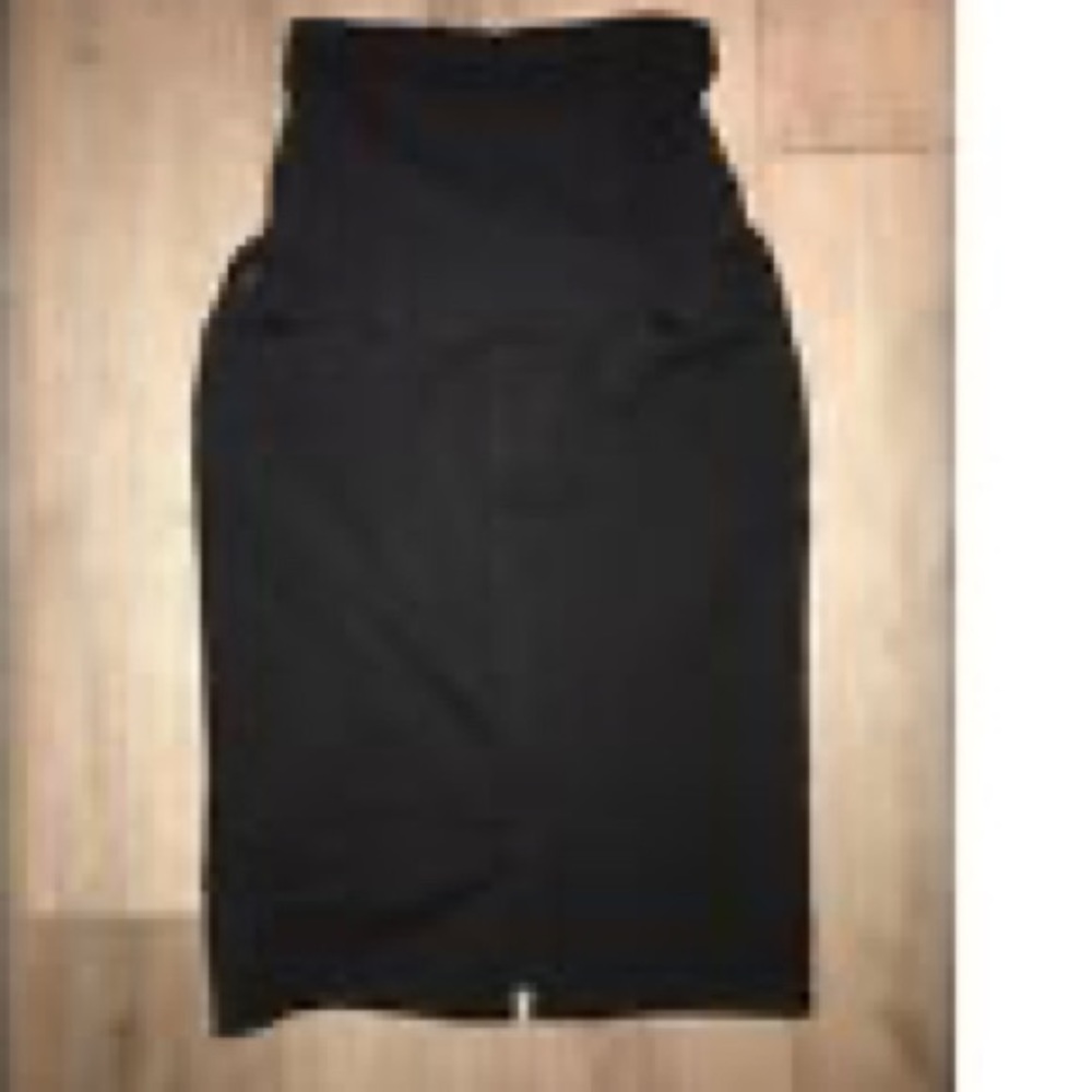 7 for all mankind black maternity skirt size 29